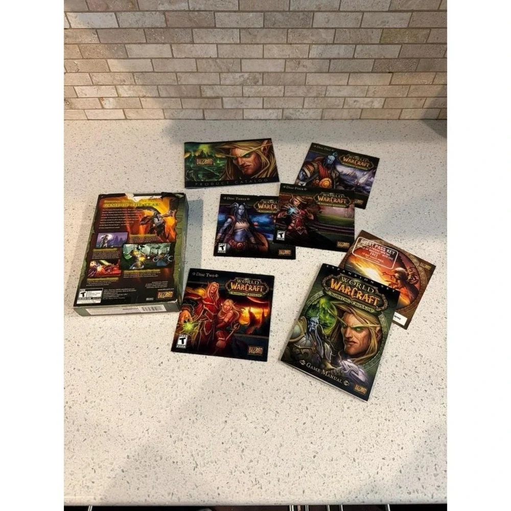 World of Warcraft PC Game Bundle Lich King‎ Burning Crusade 3 Expansion